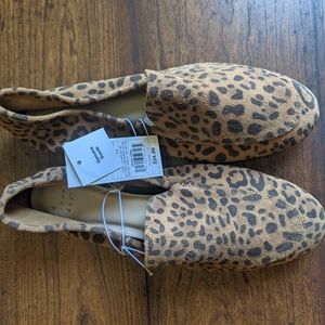 A New Day Mila suede leopard-print loafers, BNWT, sizes 6.5